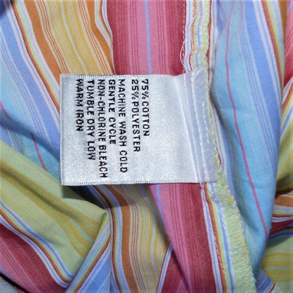 Talbot's Pastel colored 3/4 sleeve blouse - Picture 7 of 10